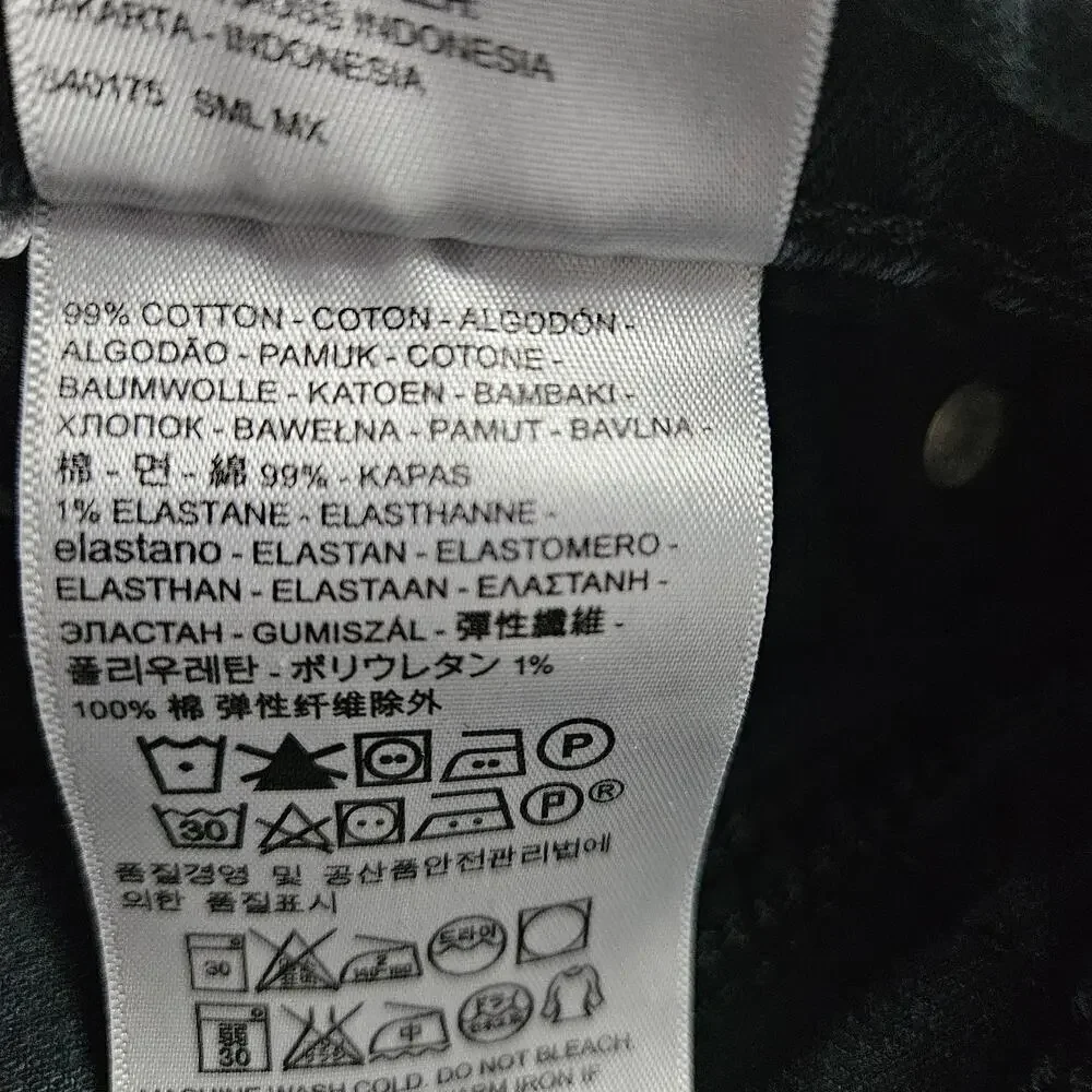 Levi's Men's Regular Fit Jean, 33Wx32L measures 31.5 Black VGUC